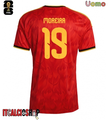 Belgio Diego Moreira #19 Prima Maglia Mondiali 2026 Manica Corta